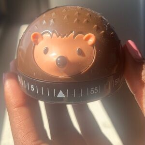 Kikkerland Brown Hedgehog Timer